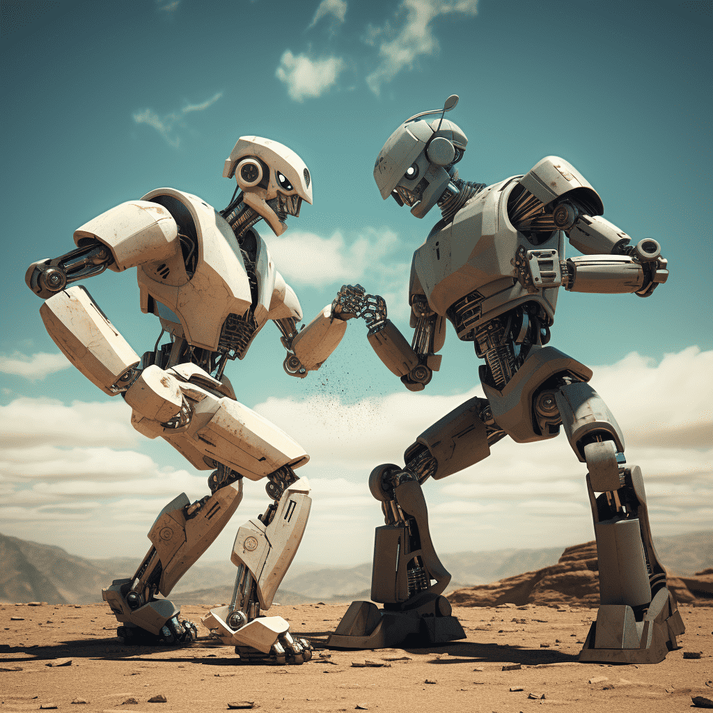 robots fighting