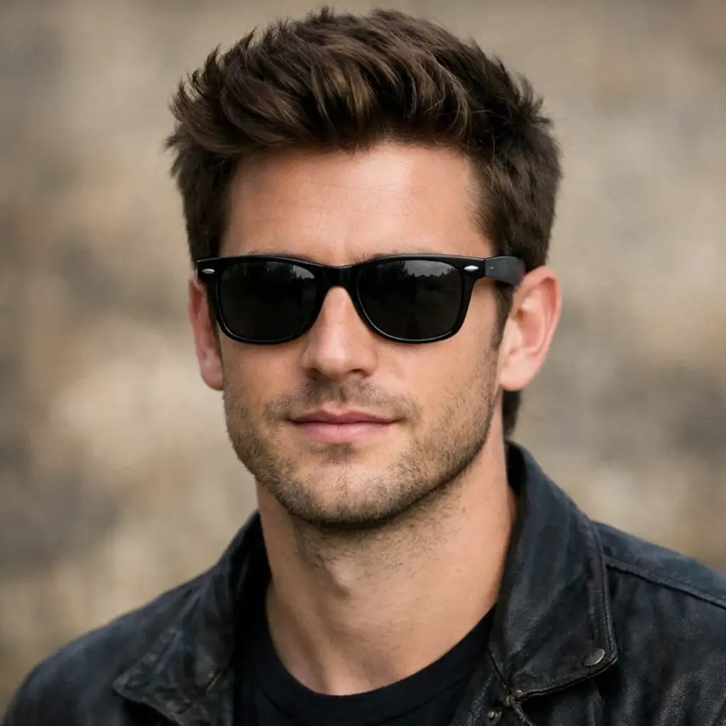 GPT Image 1.5 targeted edit adding a pair of sunglasses to a portrait while preserving the face and lighting