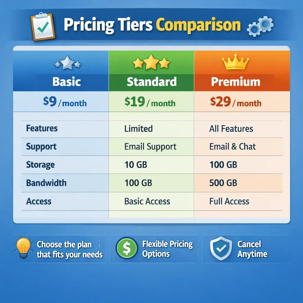 GPT Image 1.5 infographic with a small data table comparing three pricing tiers with legible labels