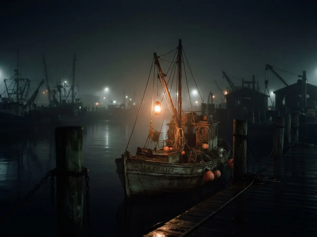 Lyria 3 Pro hushed harbor-night folk song