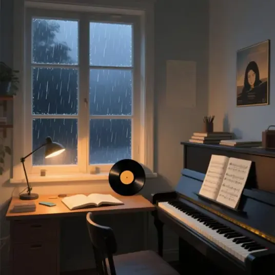 Mureka Night Desk lo-fi instrumental, take A, After the Last Page