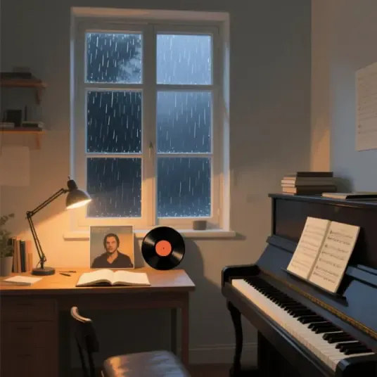 Mureka Night Desk lo-fi instrumental, take B, After the Last Page