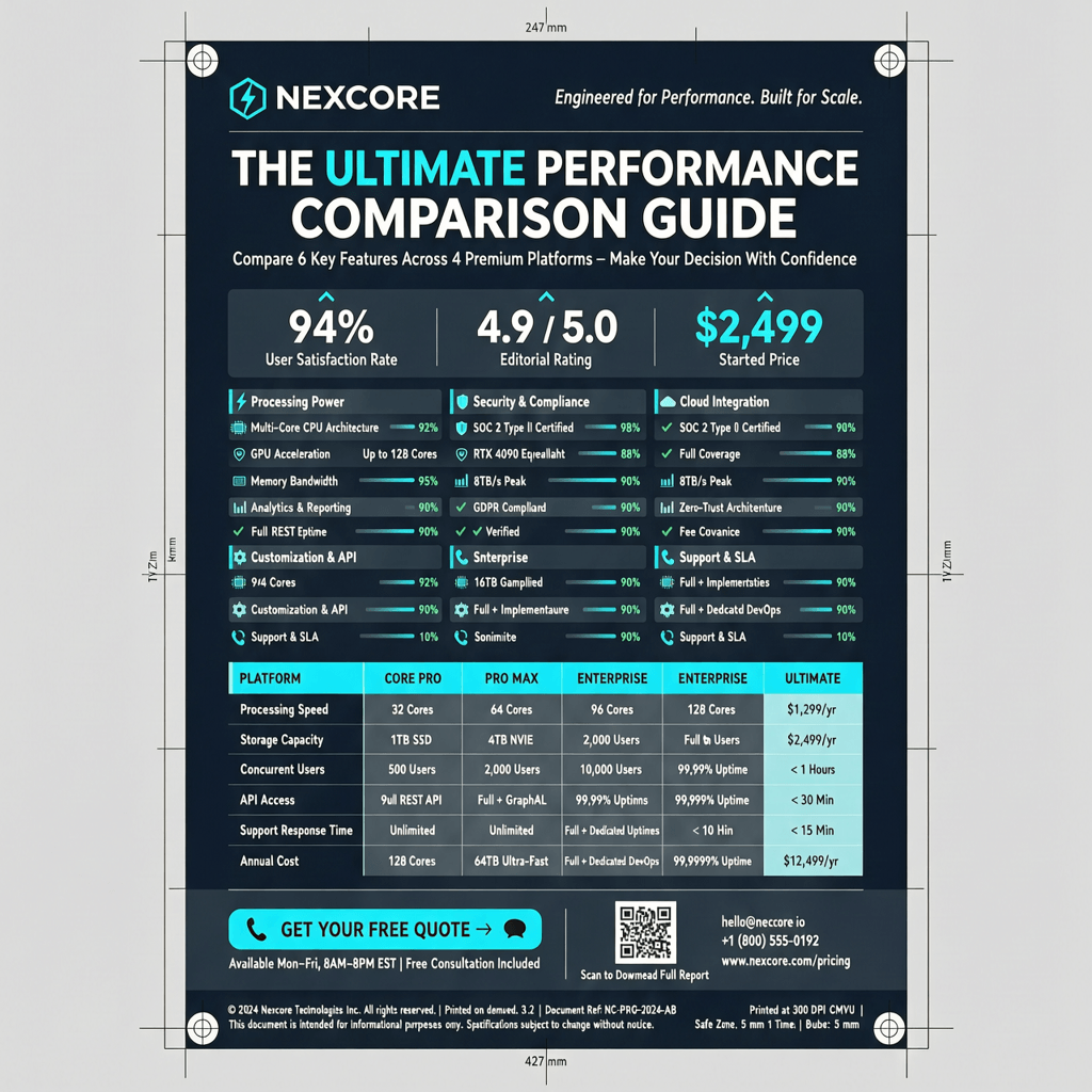 Wan Image 2.7 Pro print-ready product poster with a dense feature list, a comparison table, and clean hierarchy