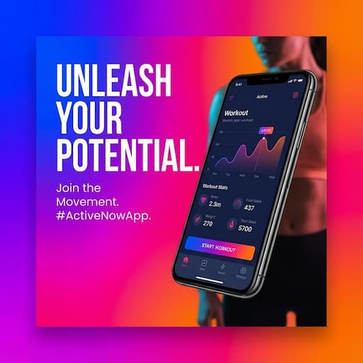AI-generated ad creative for mobile app