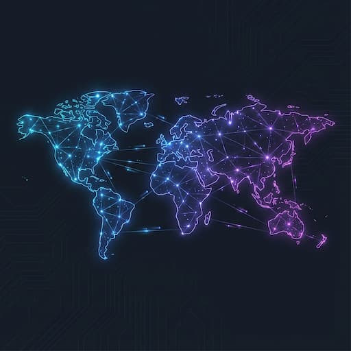 Global network visualization